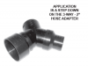 1 1/2" Step-Down Adapter for 2" Y-Adapter - Coyote