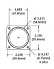 2" Hose Adapter with Flange - Coyote