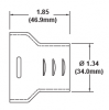 1 1/2" Step-Down Adapter for 2" Y-Adapter - Coyote