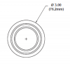 2 1/2" to 2" Flex Hose Reducer - Coyote