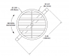 3 1/2" Aztec Louver w/ Plastic Spring Retainer - Coyote