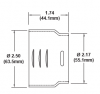 2 1/2" Step-Up Adapter - Coyote