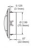 4 inch Global Louver for 3 Hole - Coyote