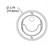 2.7" Sonora Threaded w/ 2" Hose Adapter - Coyote