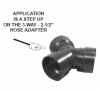 3" Step-Up Hose Adapter - Coyote