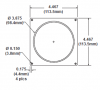 4" Hose Adapter, (Rectangular Flange) - Coyote